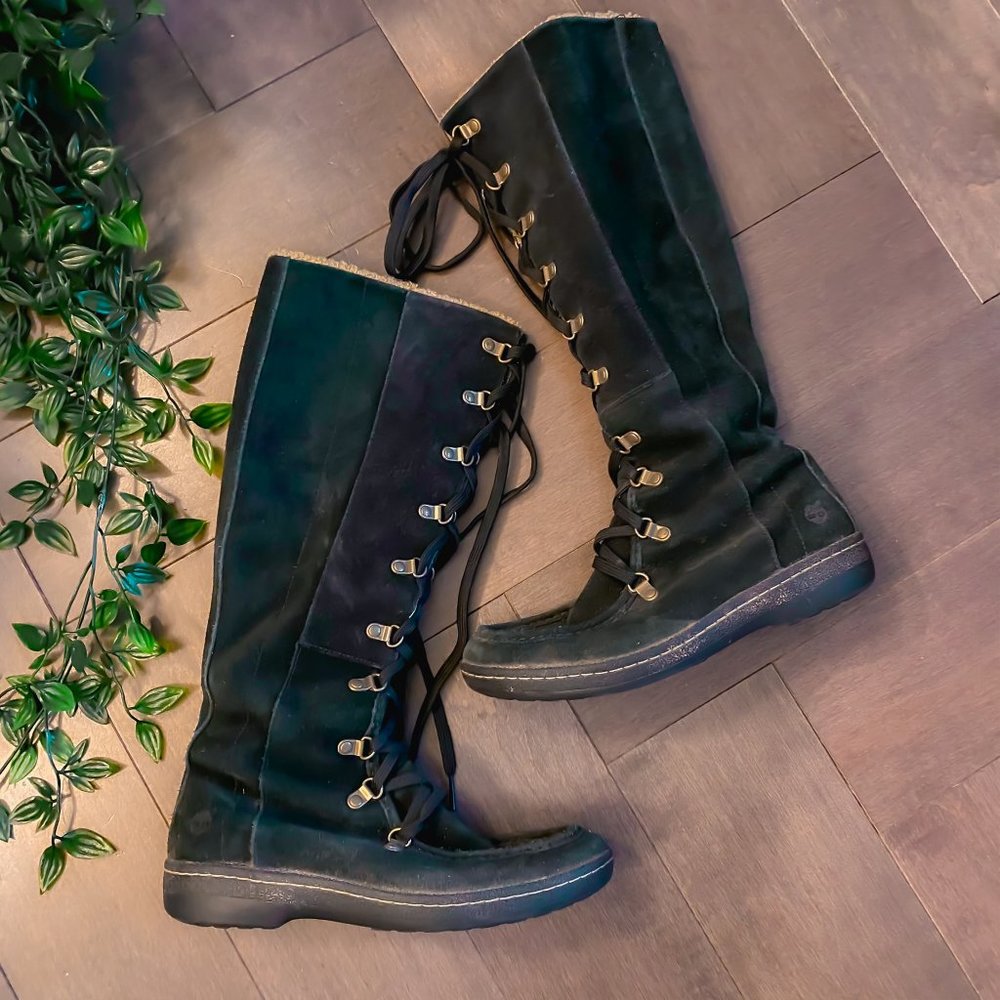 Timberland Knee High Waterproof Lace-Up Boots